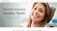 Desktop Screenshot of drkellerdds.com